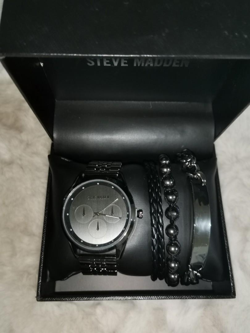 Steve madden top watch black