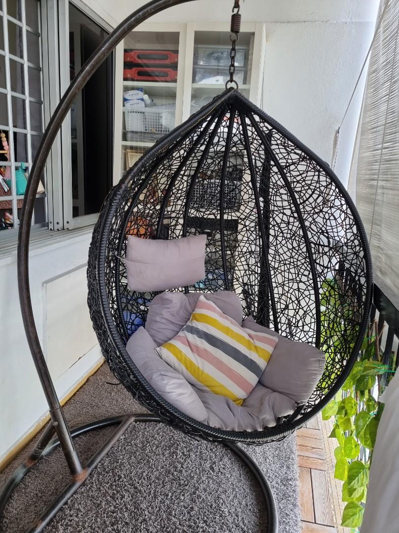outdoor Swing chair with stand Furniture Home Living Furniture Other Home Furniture on Carousell