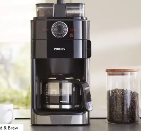 Philips HD7762 Grind and Brew Coffee Maker, TV & Home Appliances