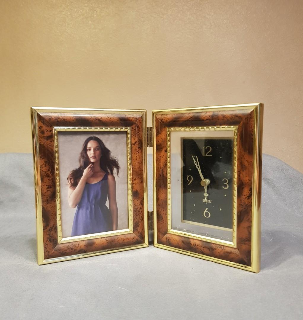 Picture Frame with clock (Category: Frames & Pictures) located in Pasig City. Submitted by mamasfinds (Listing ID 1109567464, Image 1). Description: Size: 10" w X 6 1/2" ht..