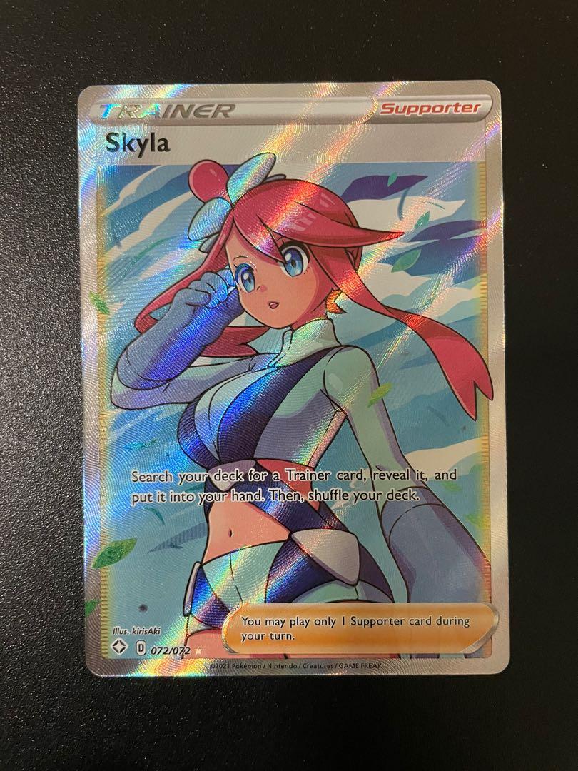 Pokemon TCG Skyla - 72/72 - Full Art Ultra Rare Shining Fates, Hobbies & Toys, Toys & Games on Carousell Pokemon TCG Skyla - 72/72 - Full Art Ultra Rare Shining Fates, Hobbies & Toys, Toys & Games on Carousell