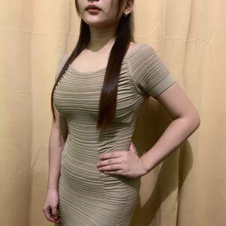 Prime Cut Nude Bodycon Dress