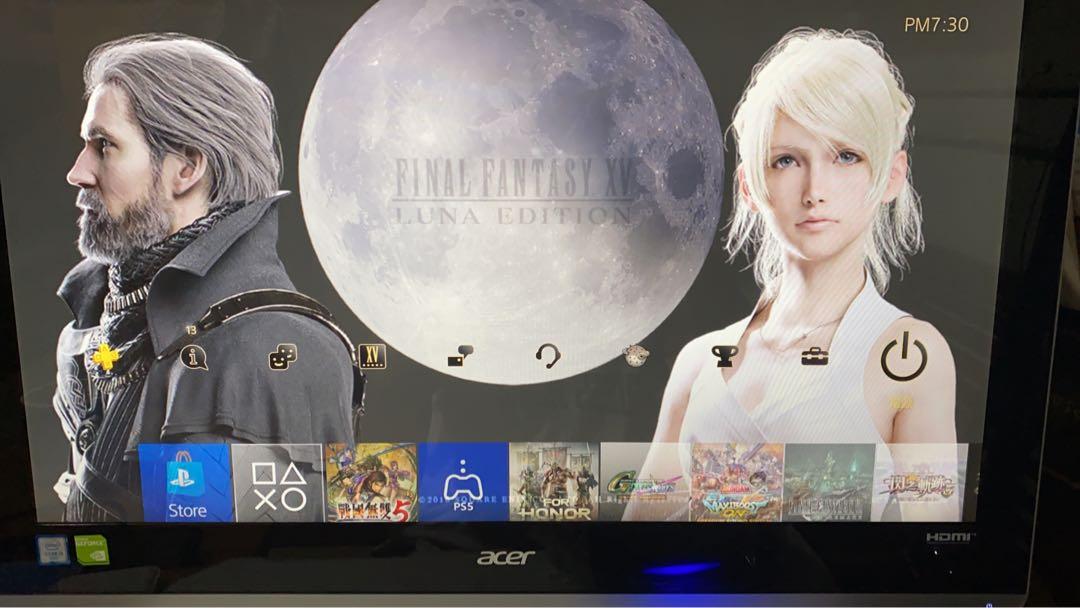 PS4 FINAL FANTASY XV LUNA EDITION 限定1TB主機連11隻Game, 電子遊戲