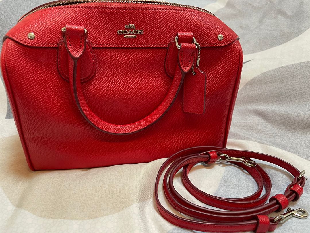 Authentic Red Coach Bag for sale