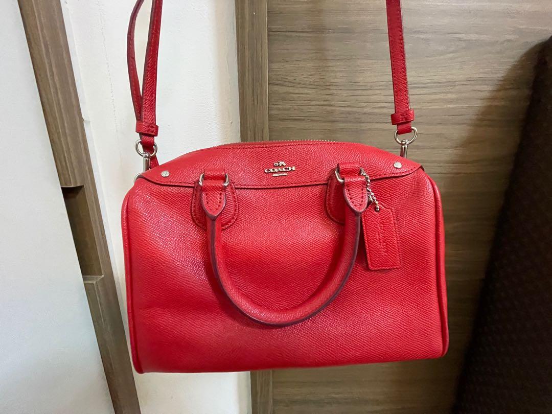 Authentic Red Coach Bag for sale