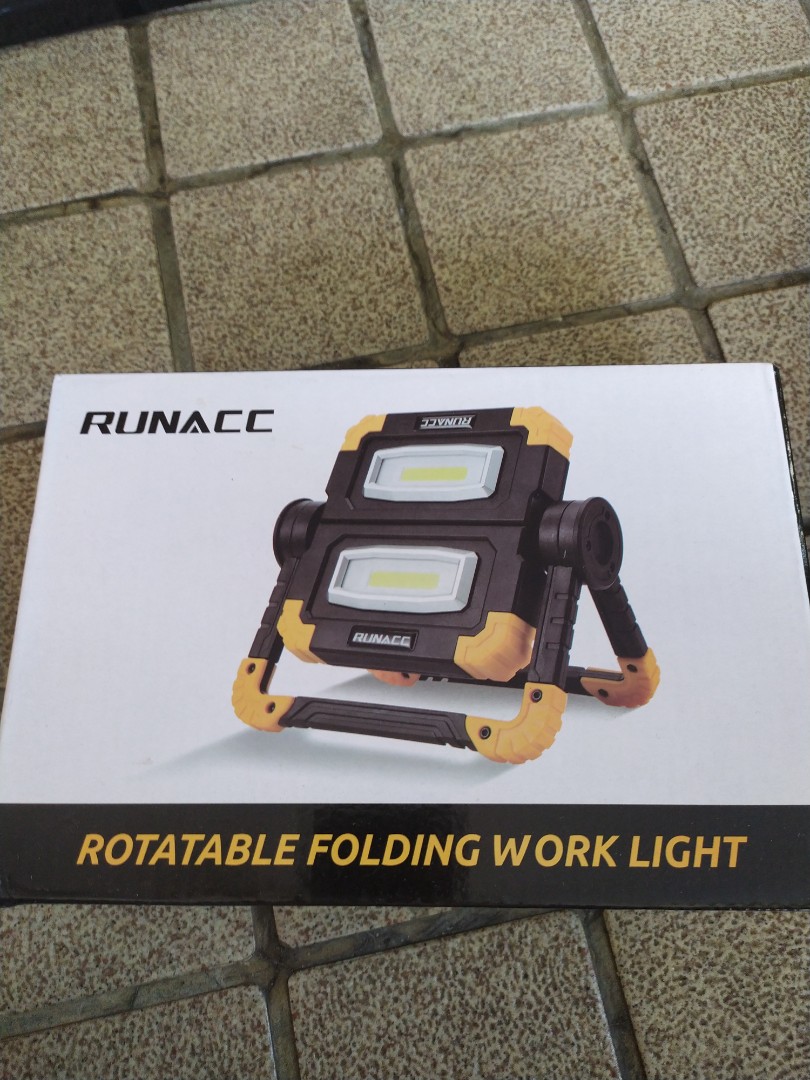 Runacc Rotatable folding work light, Furniture & Home Living