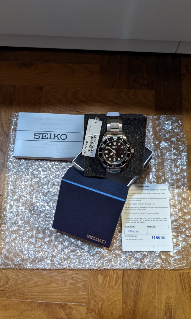 Seiko Mens Watch (SNE551P1) Black | WatchShop.com™
