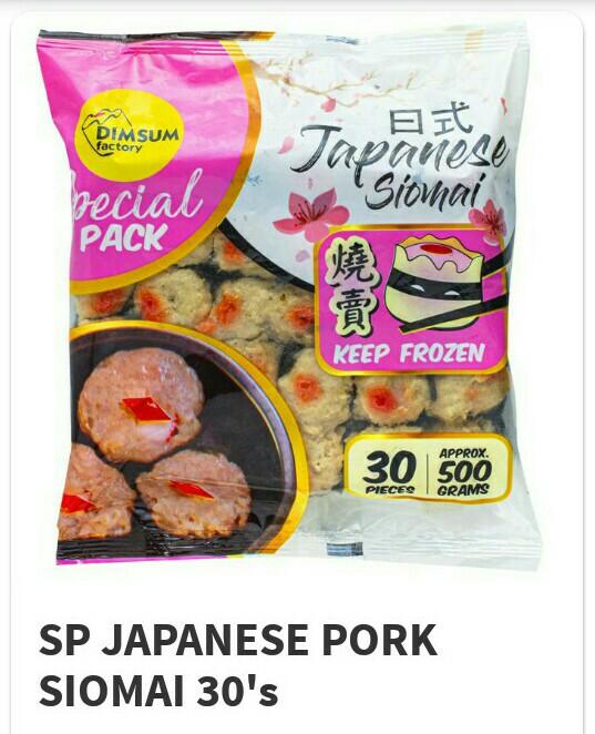 Sp Japanese Siomai Food Drinks Chilled Frozen Food On Carousell