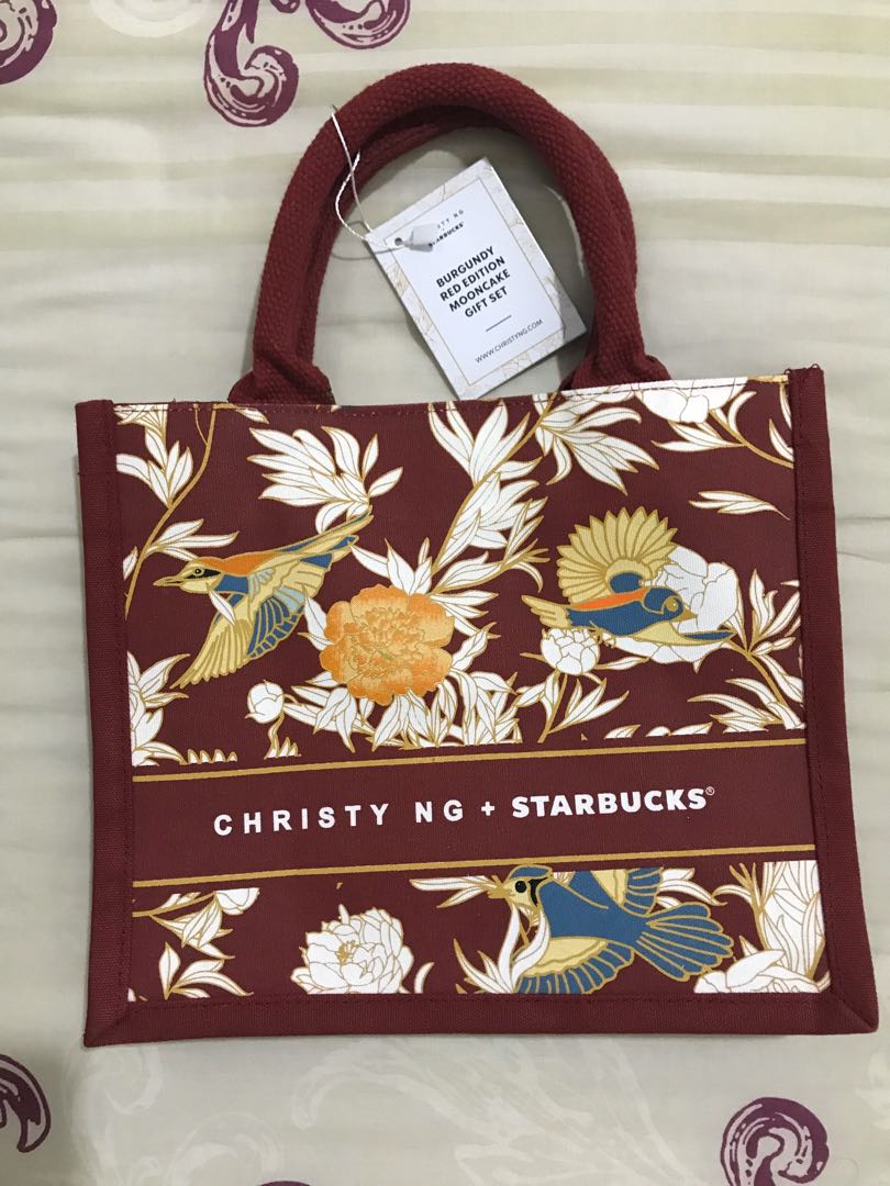 Christy Ng Starbuck Canvas tote bag (Red) - tote bag only