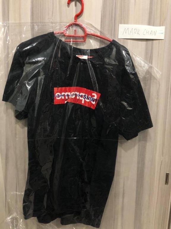 Supreme comme des garcons shirt box logo tee black new arrivals