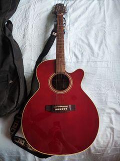 Takamine D Series Steel String Acoustic Guitar Red