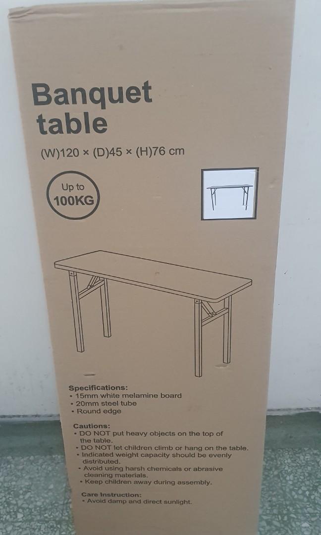 Tesco Banquet Table, Furniture & Home Living, Furniture, Tables & Sets