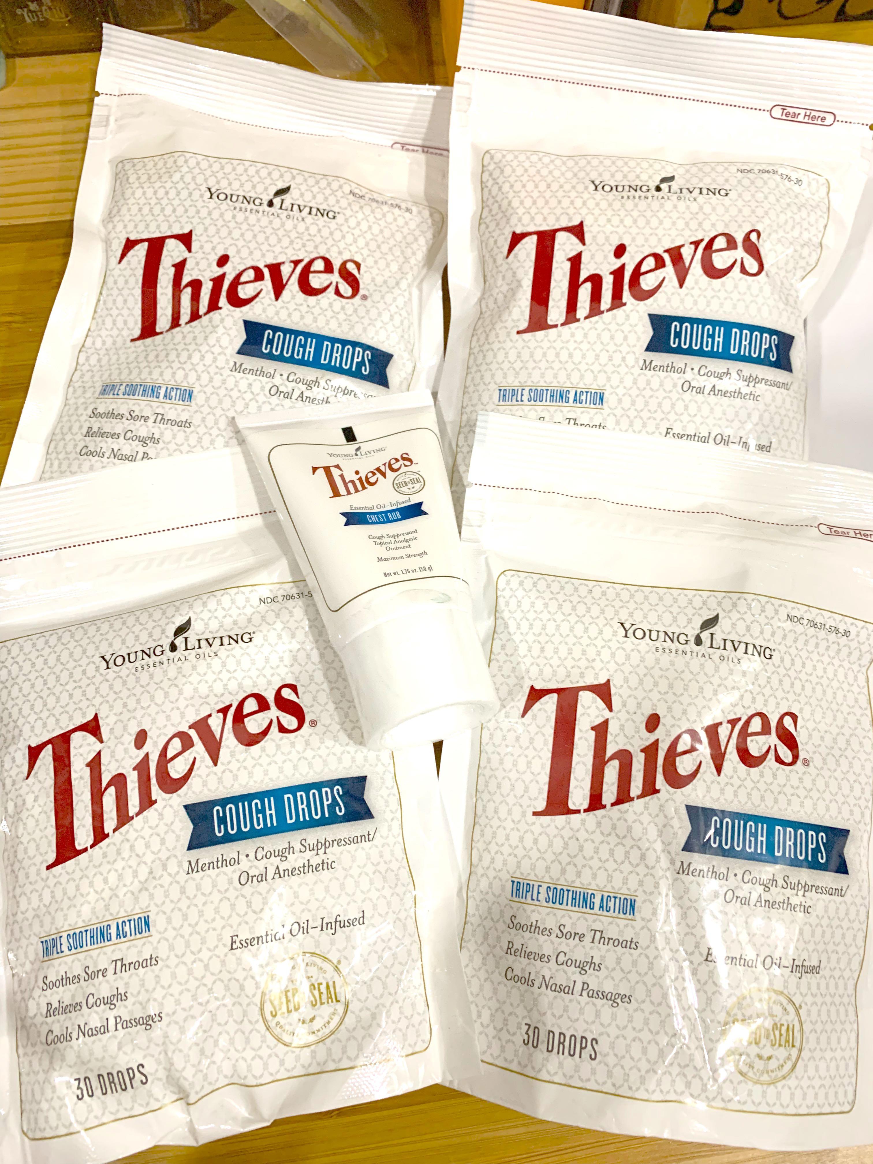 Thieves cough drops (+OOS) / chest rub , Health & Nutrition, Health ...