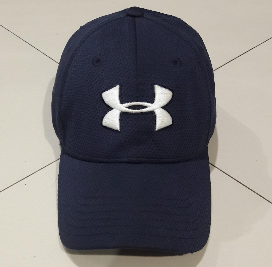 Topi Under Armour Navy Blue, Fesyen 