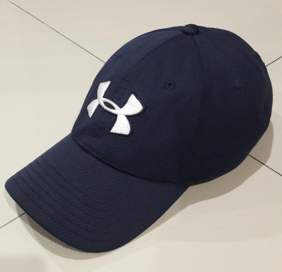 Topi Under Armour Navy Blue, Fesyen 