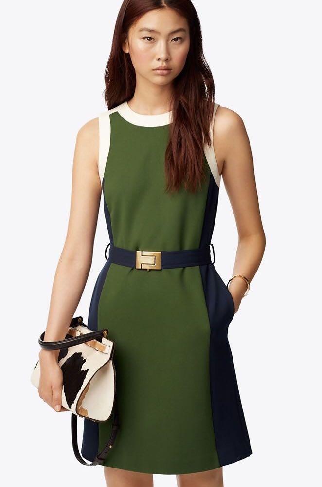 Tory burch color block ponte dress 2025