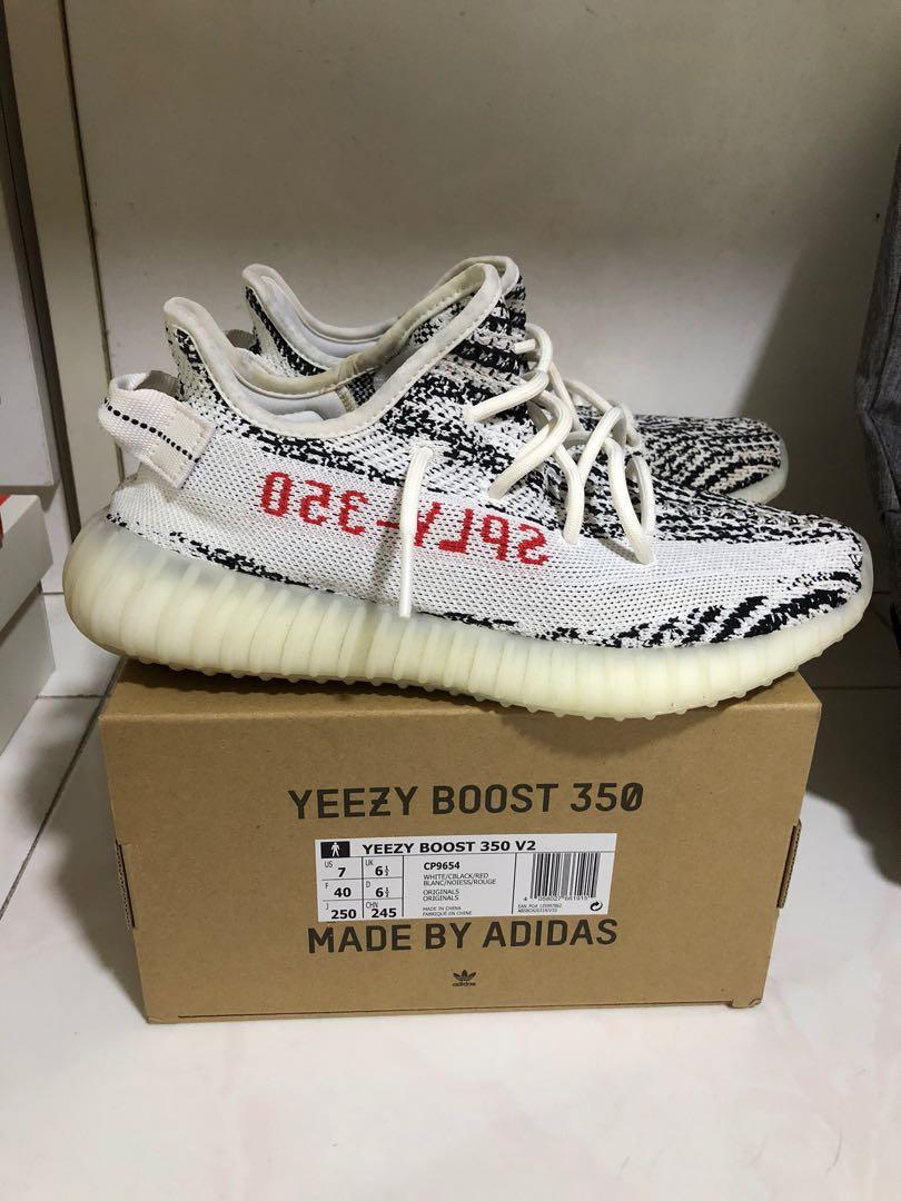 Adidas yeezy zebra replica xl hotsell