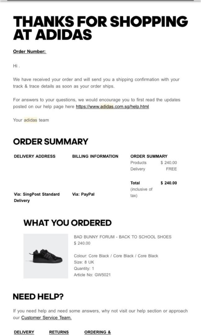 US8.5 Adidas Forum Low Bad Bunny Back To Schoo