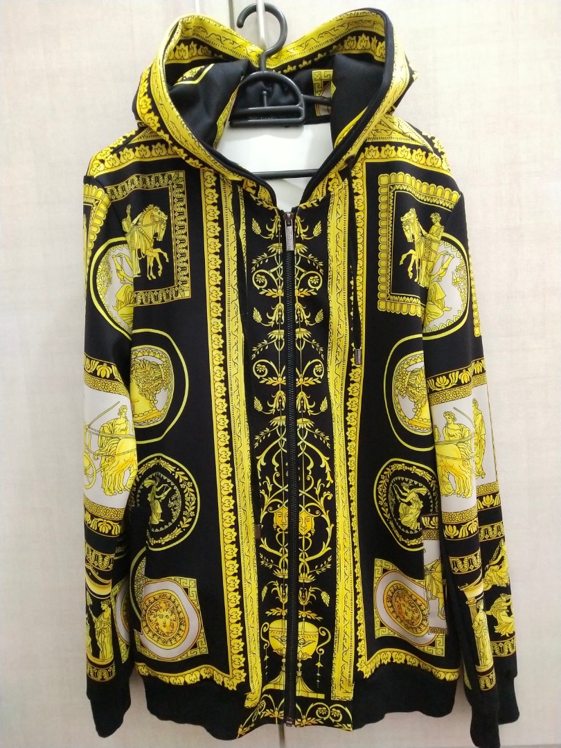 Versace hoodie jacket hotsell