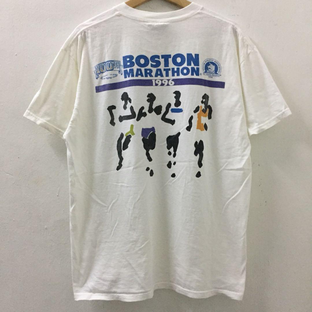 Vintage - Boston Marathon Single Stitch T-Shirt 1996 Large