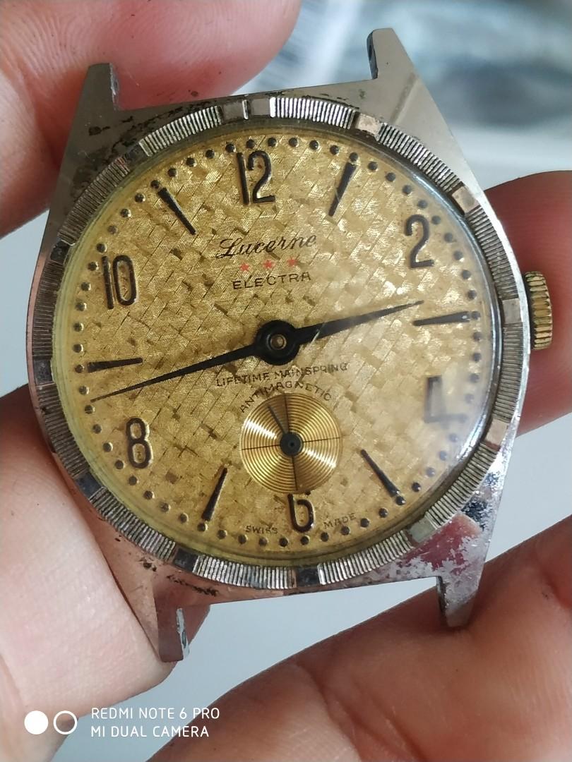 Vintage Lucerne Electra gent watch Men s Fashion Watches