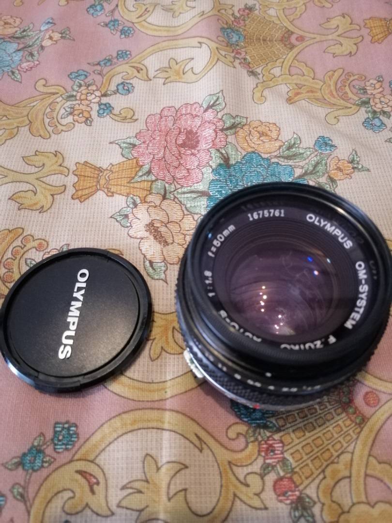 Vintage Olympus Manual Lense f50mm, Photography, Lens & Kits on Carousell