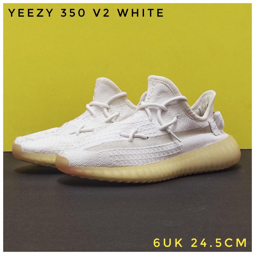 Yeezy 350 v2 White Kasut Bundle