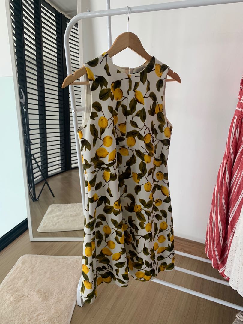 Zara lemon dress