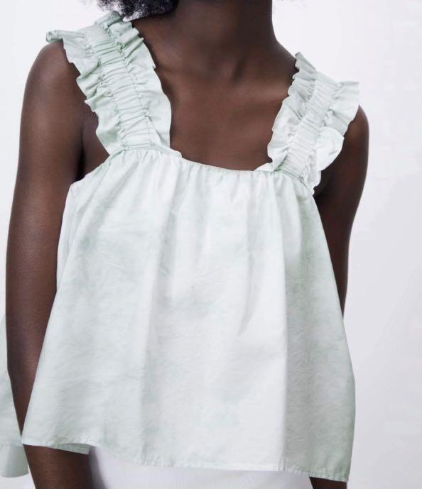 Zara Tie-Dye Poplin Top BNWT, Women's 