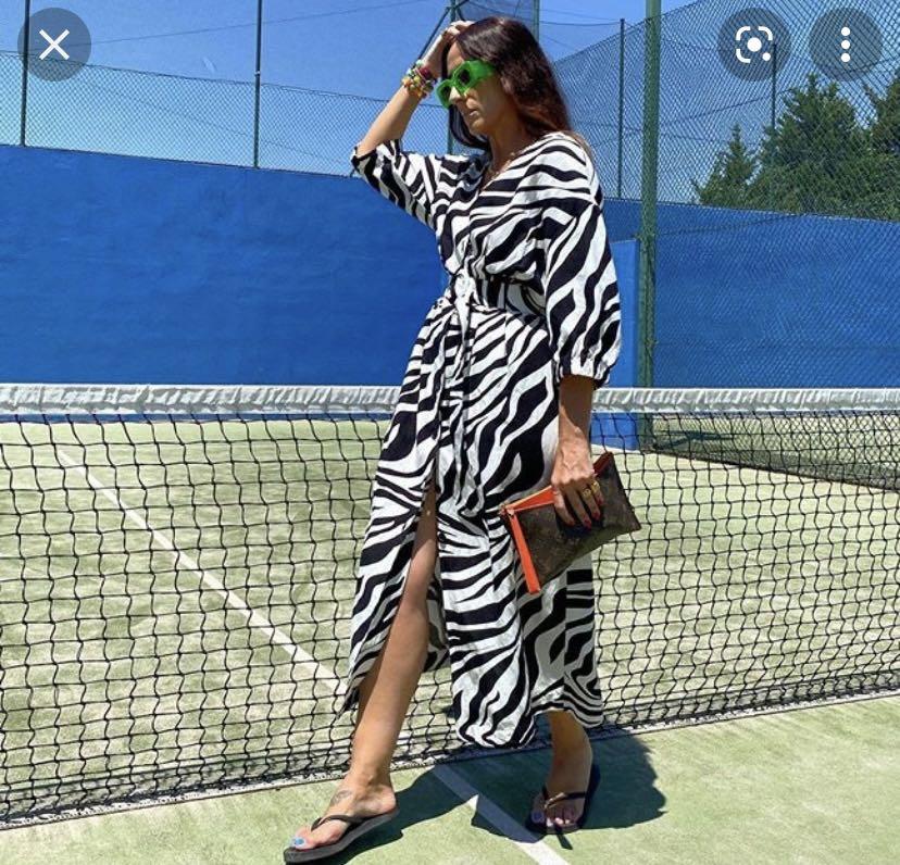 zara zebra dress