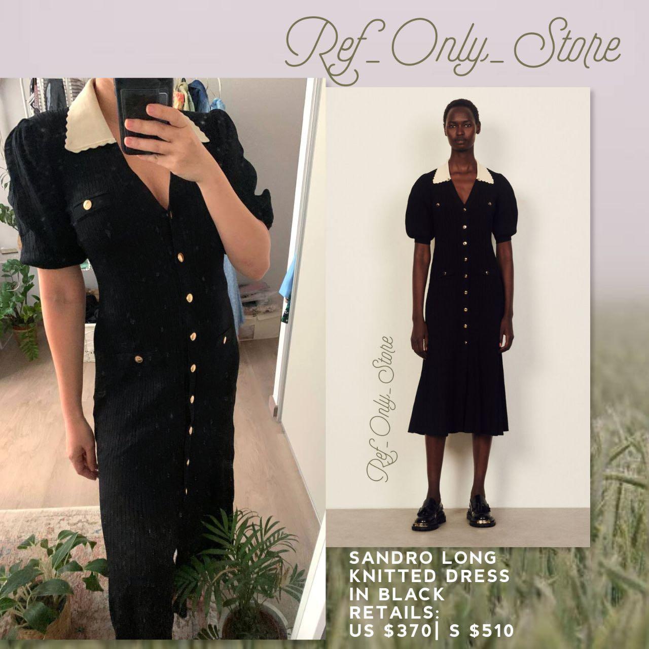 Sandro clearance black dress