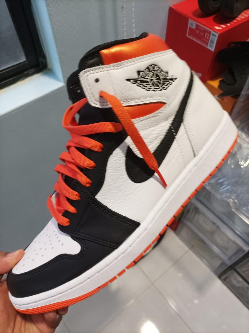 Air Jordan 1 Electro Orange, Men's Fashion, Footwear, Sneakers on