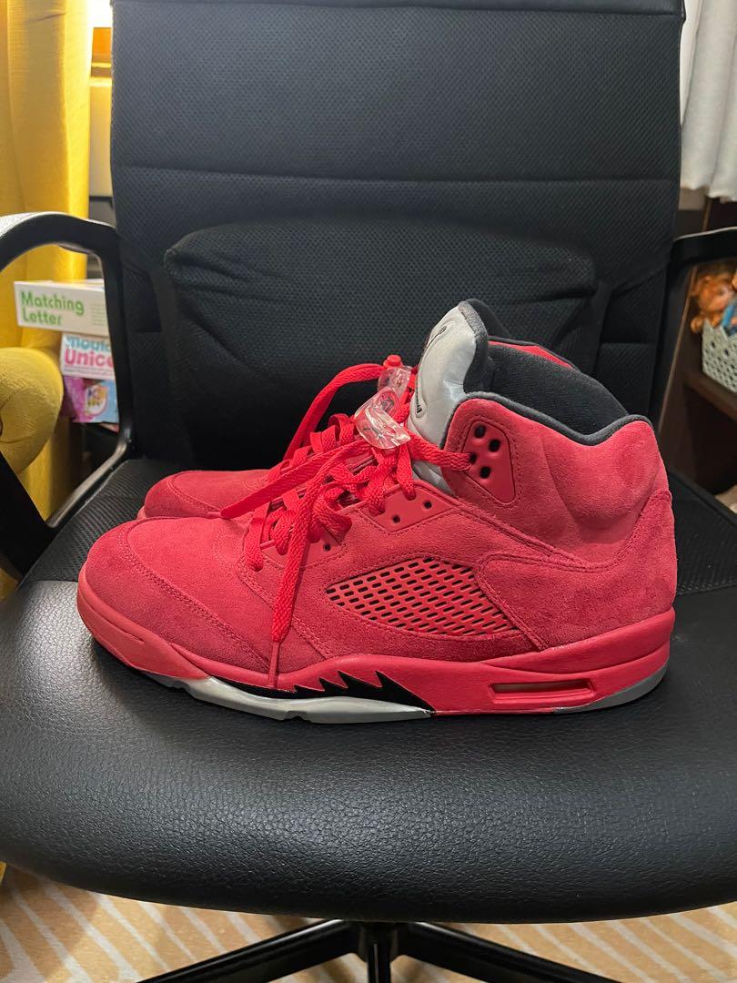 Air Jordan 5 Red Suede Men GS and Toddler sizes Men s Fashion