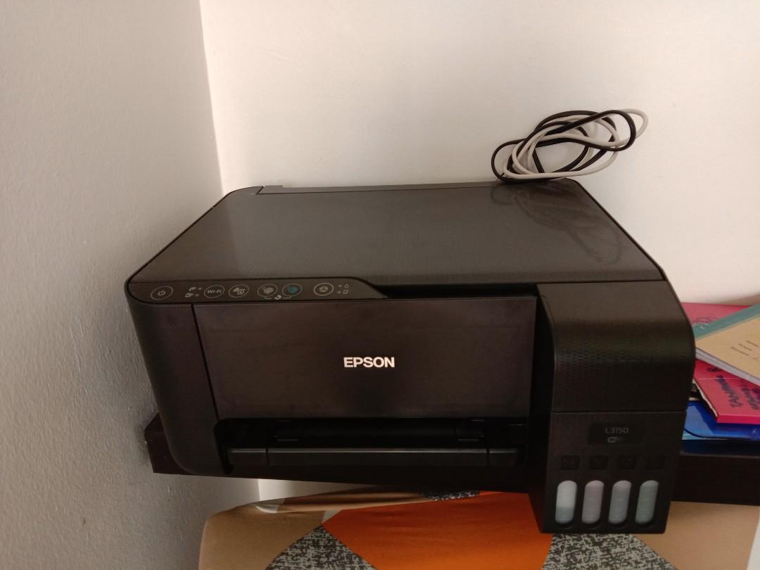 Almost New - Epson L3150 -Wifi Printer - Original Bill Attached, Computers  & Tech, Printers, Scanners & Copiers On Carousell