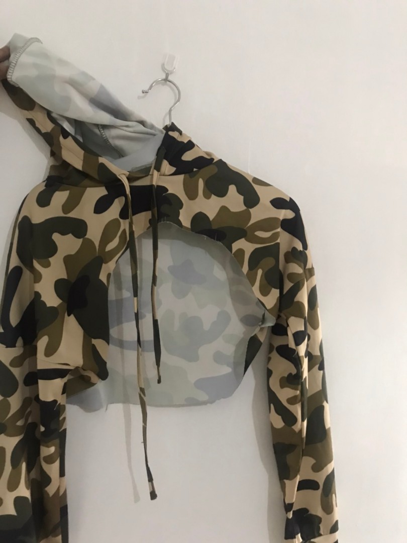 leopard print army jacket