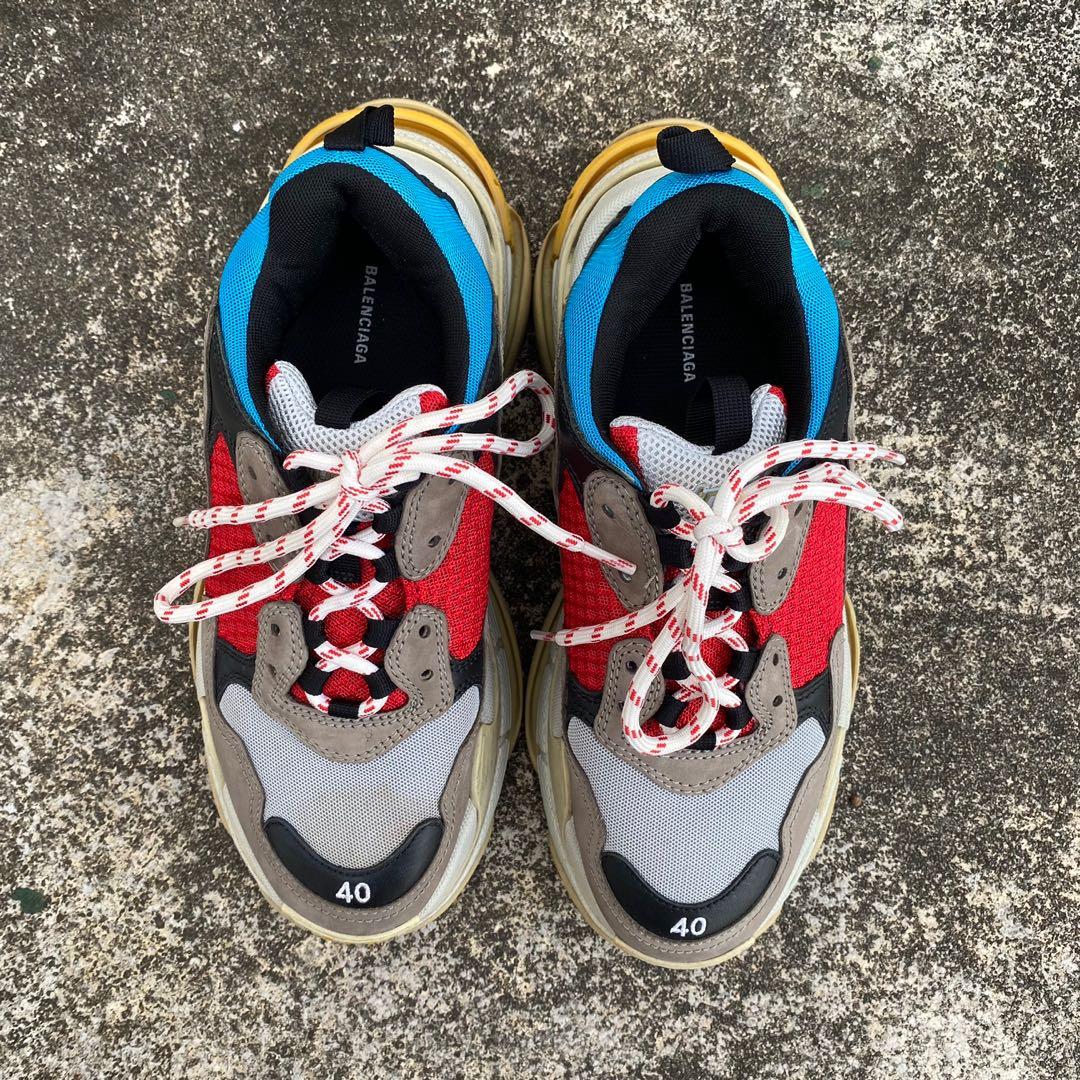 balenciaga triple s lego on feet