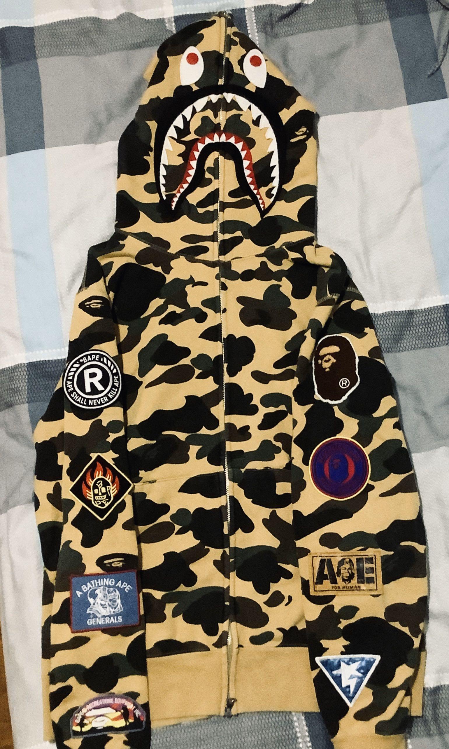 Bape multi logo hoodie clearance