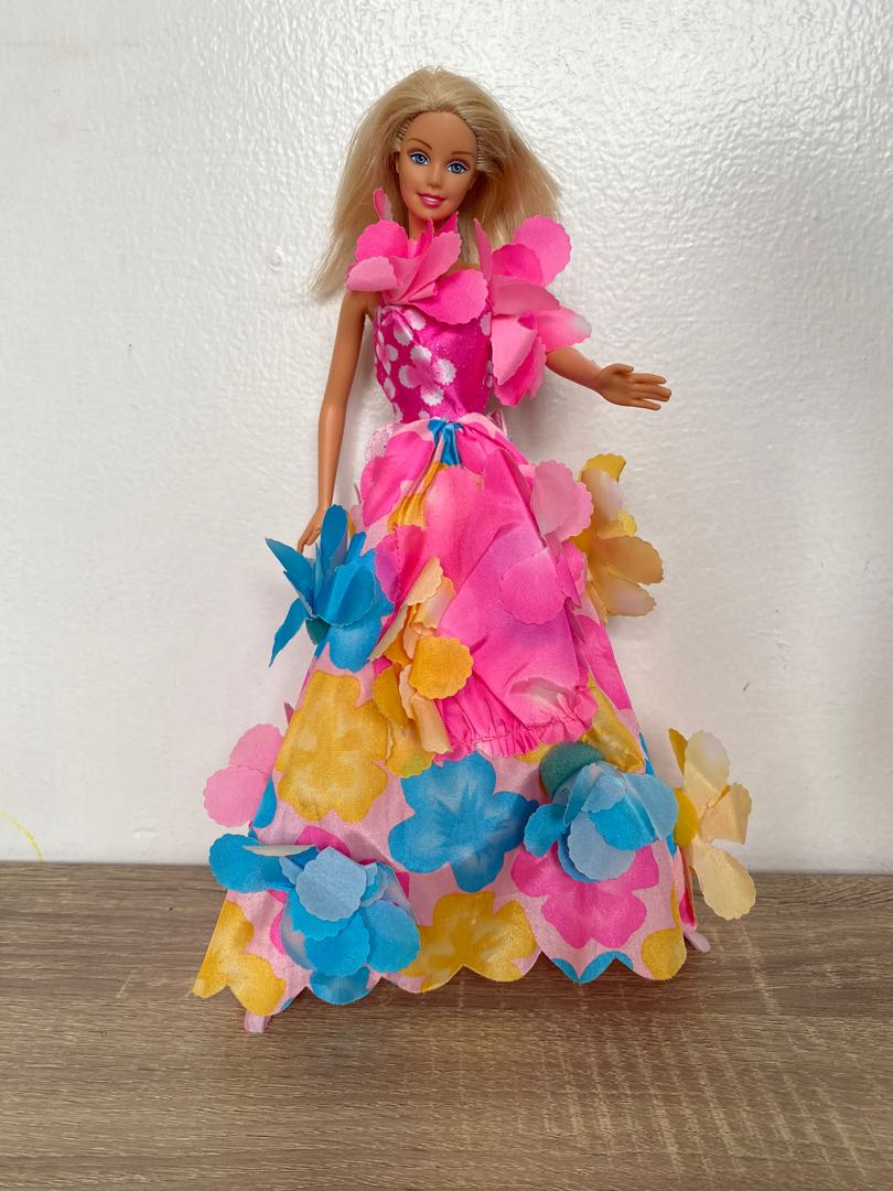 Barbie Floral dress Hobbies Toys Toys Games on Carousell