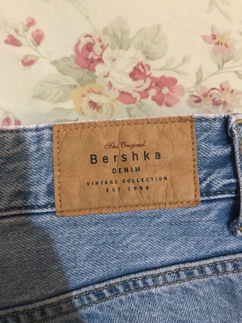 Bershka Vintage Denim, Fesyen Wanita, Pakaian Wanita, Bawahan di Carousell