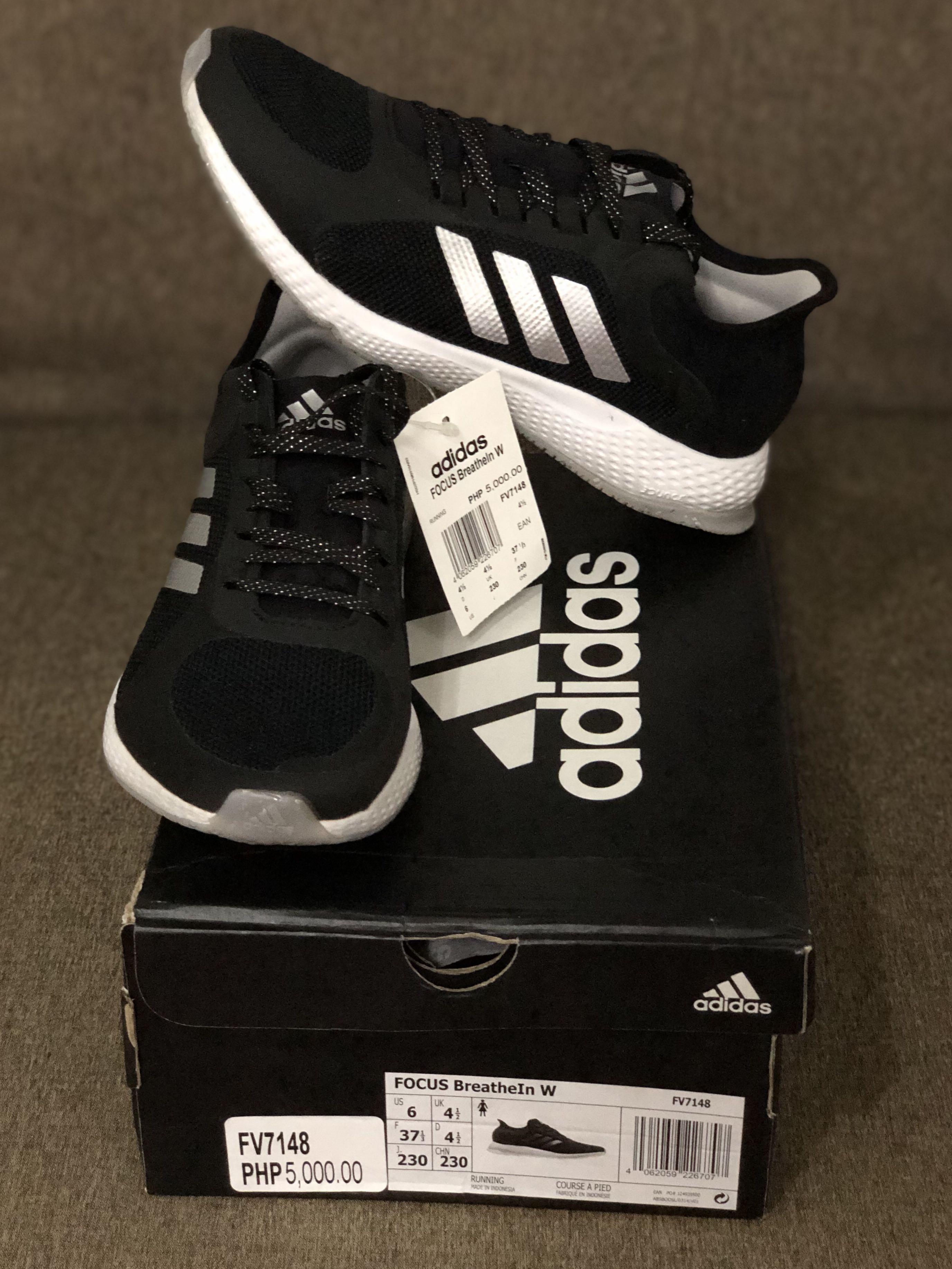 Adidas FOCUS BreatheIn W Sportschuhe in Übergrößen Schwarz FV7148 große  Damenschuhe 