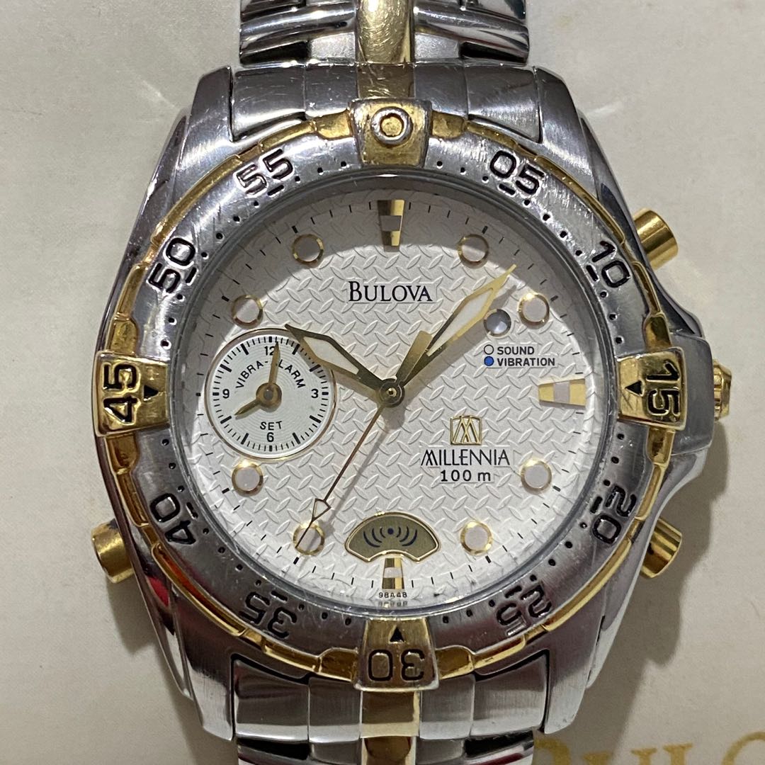 Pre loved Mens Bulova Millenia 98A48 Vibration Alarm Men s