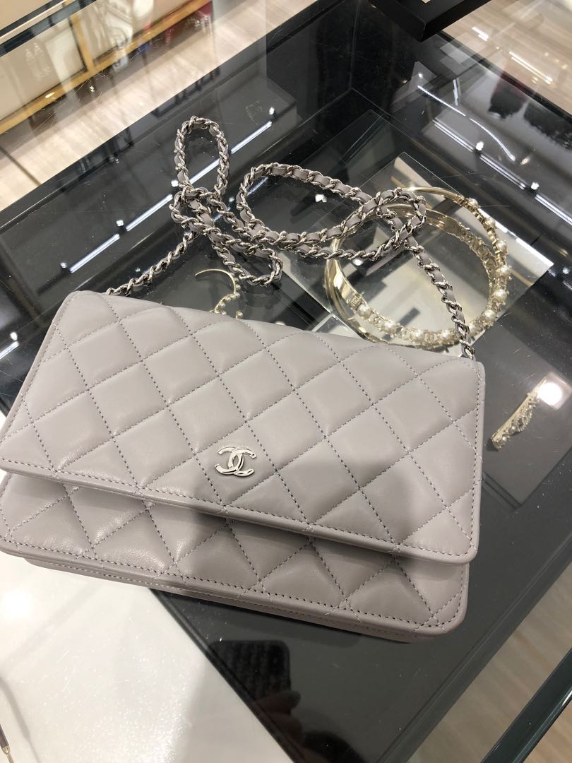 Chanel WOC in grey New arrival