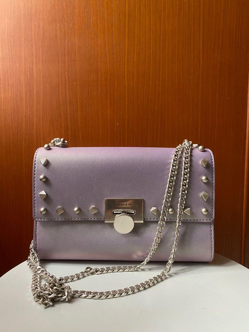 charles and keith lilac bolsa