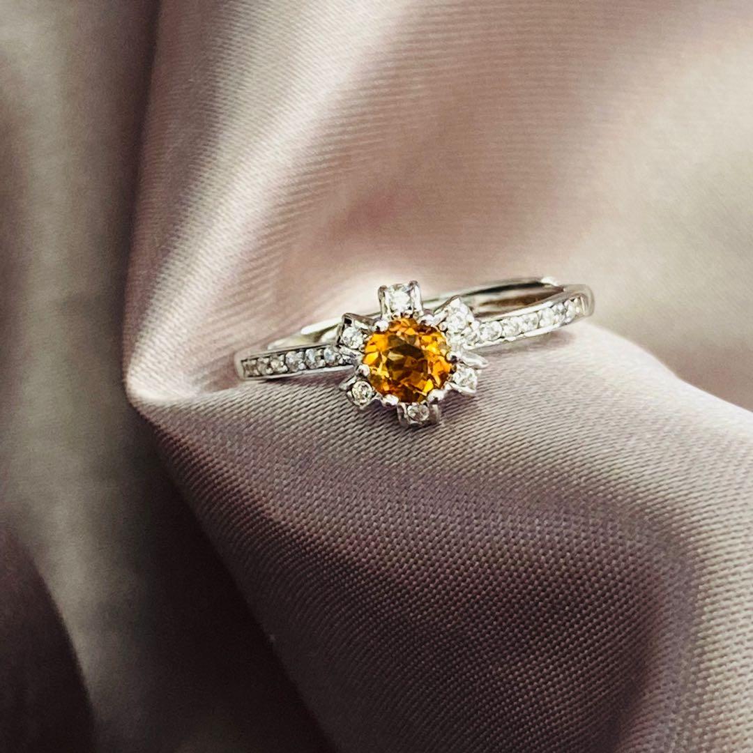 Dainty citrine hotsell ring