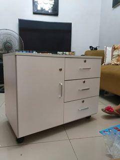 Drawer & Cabinet with Lock Side Table NEW