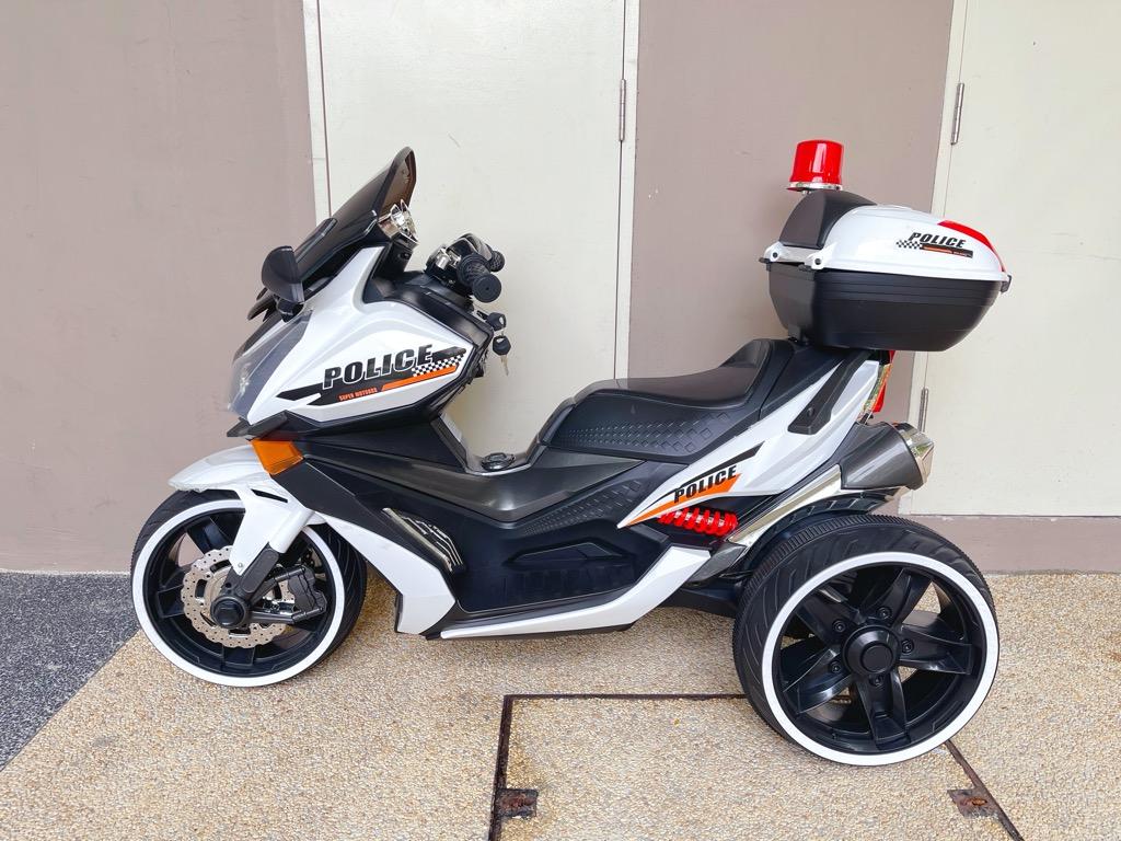 Electric ride on police store bike