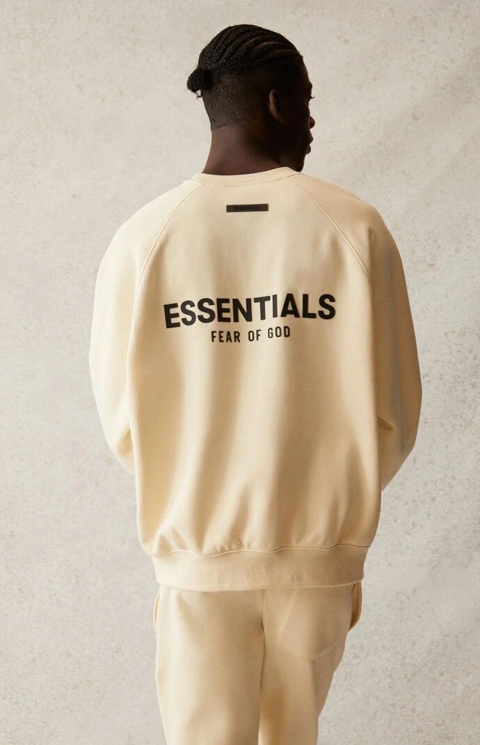 Essentials Cream Crew Neck Sweatshirt 