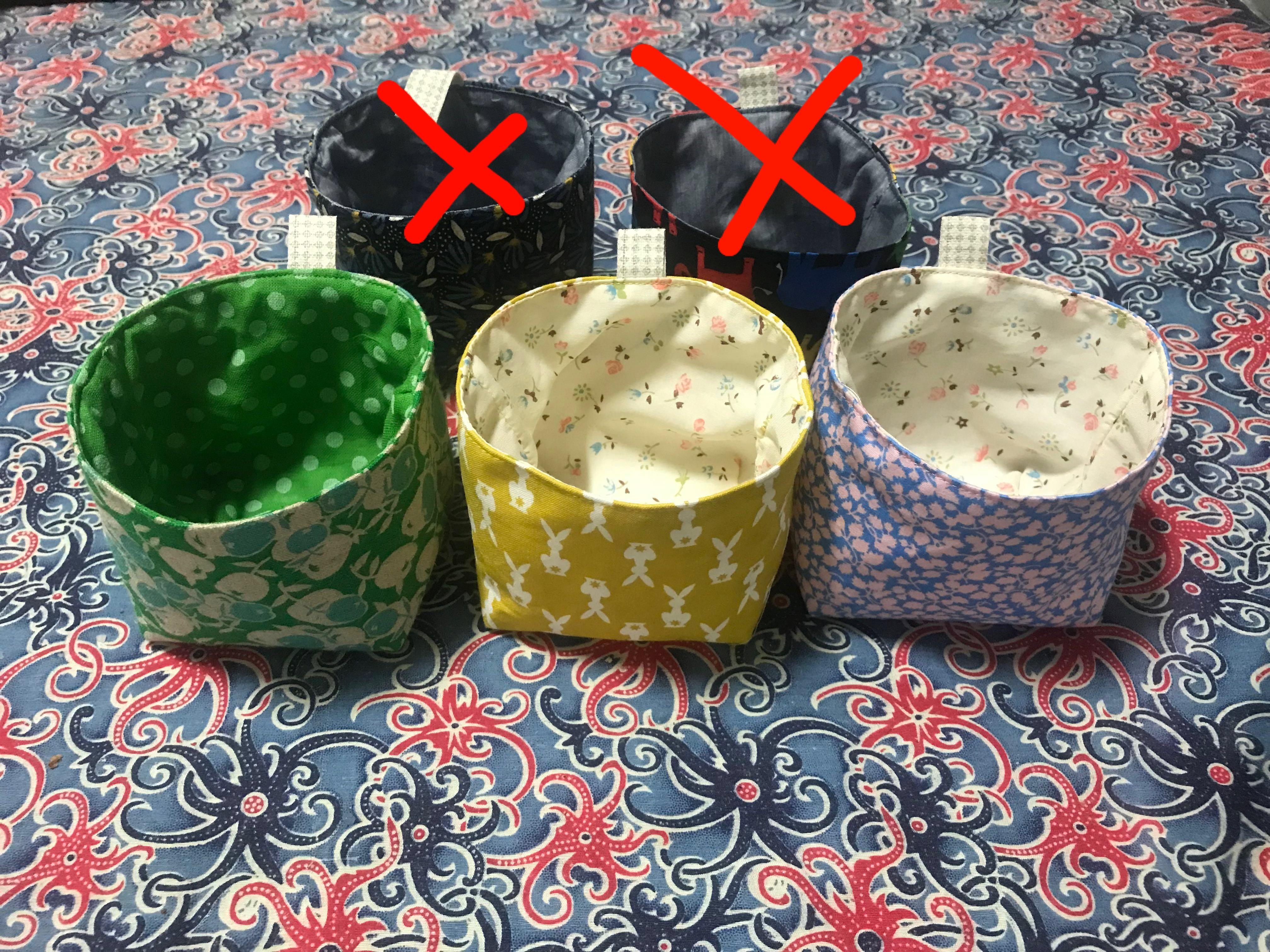 Fabric container, Hobbies & Toys, Stationery & Craft, Handmade Craft on