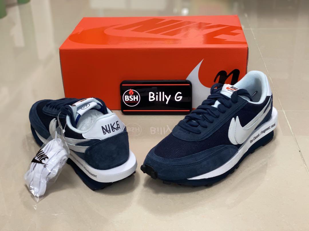 ld waffle x sacai x fragment blackened blue