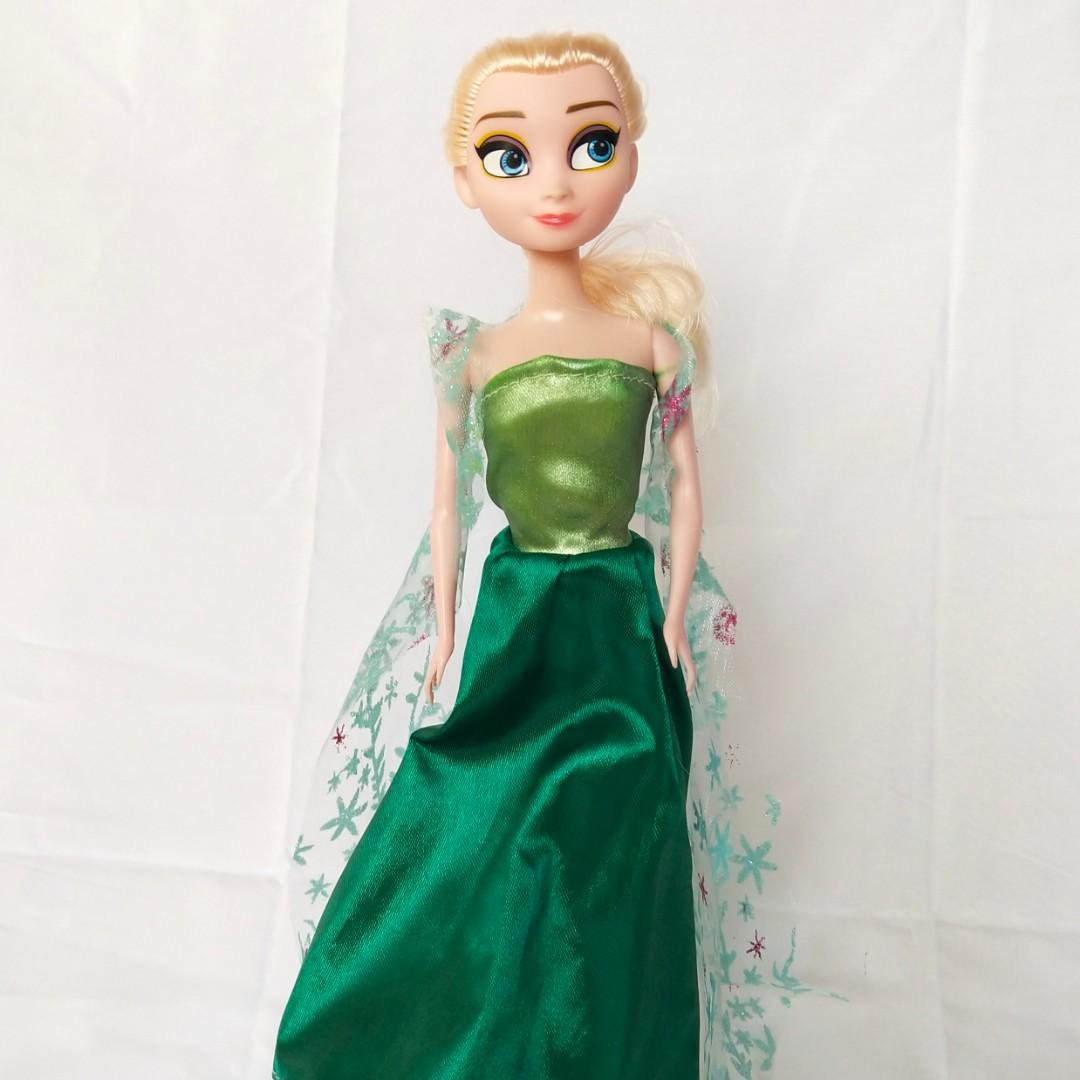 Green elsa doll top